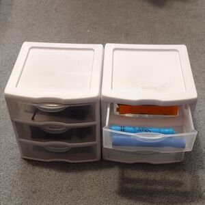 Sterilite Compact White 3-Drawer Organizer